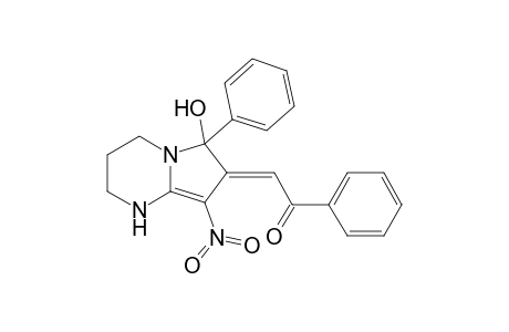 2-[6-Hydroxy-8-nitro-6-phenyl-1,2,3,4-tetrahydropyrrolo[1,2-a]pyrimidin-7(6H)-yliden]-1-phenyl-1-ethanone
