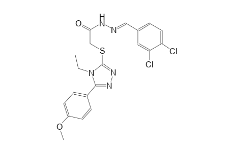 N'-[(E)-(3,4-dichlorophenyl)methylidene]-2-{[4-ethyl-5-(4-methoxyphenyl)-4H-1,2,4-triazol-3-yl]sulfanyl}acetohydrazide