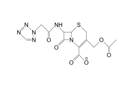 7-(2-Tetrazolyl-acetamido)-cephalosporanic acid, anion