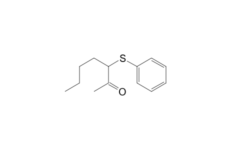 2-Heptanone, 3-(phenylthio)-