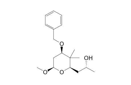 (2R)-1-[(2R,4R,6R)-4-benzoxy-6-methoxy-3,3-dimethyl-tetrahydropyran-2-yl]propan-2-ol