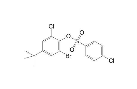 2-bromo-4-tert-butyl-6-chlorophenyl , p-chlorobenzenesulfonate