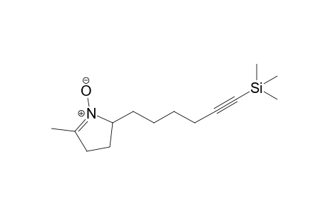 5-Methyl-2-(6'-trimethylsilyl-5'-hexynyl)-2,3-dihydro-(4H)-pyrrole-1-oxide