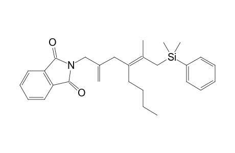 (4E)-2-(4-{1-[Dimethyl(phenyl)silyl]propan-2-ylidene}-2-methyleneoctyl)isoindoline-1,3-dione