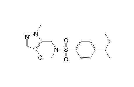 benzenesulfonamide, N-[(4-chloro-1-methyl-1H-pyrazol-5-yl)methyl]-N-methyl-4-(1-methylpropyl)-