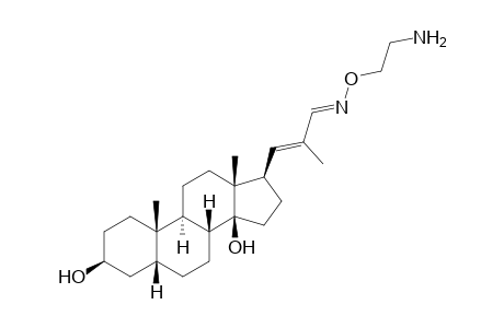 (3S,5R,8R,9S,10S,13R,14S,17R)-17-[(E,3E)-3-(2-aminoethoxyimino)-2-methyl-prop-1-enyl]-10,13-dimethyl-1,2,3,4,5,6,7,8,9,11,12,15,16,17-tetradecahydrocyclopenta[a]phenanthrene-3,14-diol