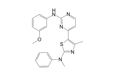{4-[2-(Phenyl-(methyl)-amino)-4-methyl-thiazol-5-yl]-pyrimidin-2-yl}-(3-methoxy-phenyl)-amine