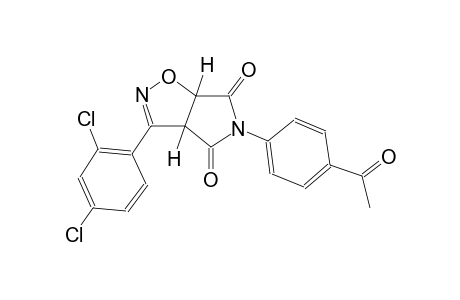(3aR,6aS)-5-(4-acetylphenyl)-3-(2,4-dichlorophenyl)-3aH-pyrrolo[3,4-d]isoxazole-4,6(5H,6aH)-dione