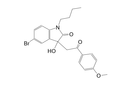 2H-indol-2-one, 5-bromo-1-butyl-1,3-dihydro-3-hydroxy-3-[2-(4-methoxyphenyl)-2-oxoethyl]-