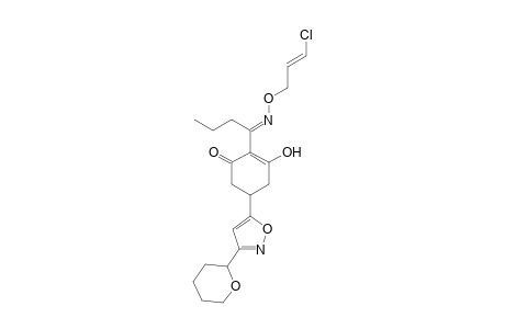 2-Cyclohexen-1-one, 2-[1-[[(3-chloro-2-propenyl)oxy]imino]butyl]-3-hydroxy-5-[3-(tetrahydro-2H-pyran-2-yl)-5-isoxazolyl]-