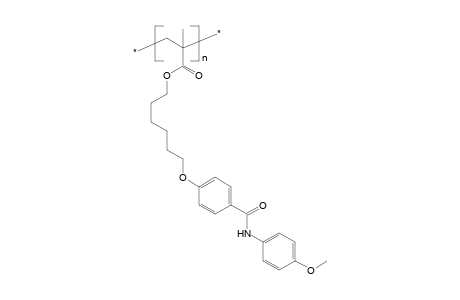 Liquid-crystalline poly(4-methoxyanilido-1,4-phenoxy-1,6-hexylmethacrylate)
