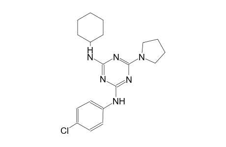 1,3,5-triazine-2,4-diamine, N~2~-(4-chlorophenyl)-N~4~-cyclohexyl-6-(1-pyrrolidinyl)-