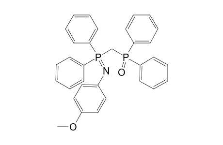 N-(4-Methoxyphenyl)-P,P-diphenyl-p-(diphenylphosphinoyl)methyl-.eta.-5-phosphazene