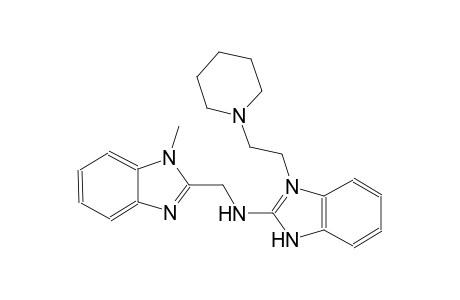 1H-benzimidazole-2-methanamine, N-[3,3-dihydro-3-[2-(1-piperidinyl)ethyl]-1H-benzimidazol-2-yl]-1-methyl-