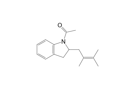1-(2-(2,3-dimethylbut-2-en-1-yl)indolin-1-yl)ethanone
