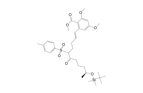Methyl (1'E,10'S)-2,4-Dimethoxy-6-[10'-[(tert-butyldimethylsilyl)oxy]-6'-oxo-5'-(p-tolylsulfonyl)-1'-undecenyl]benzoate