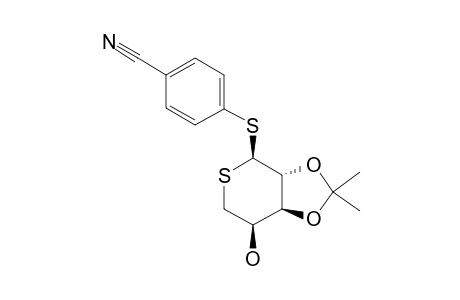 4-CYANOPHENYL-2,3-O-ISOPROPYLIDENE-1,5-DITHIO-ALPHA-L-ARABINO-PYRANOSIDE