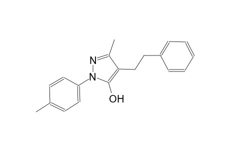 1H-pyrazol-5-ol, 3-methyl-1-(4-methylphenyl)-4-(2-phenylethyl)-