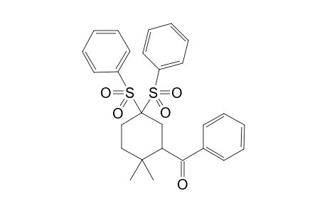(2,2-Dimethyl-5,5-bis(phenylsulfonyl)cyclohexyl)(phenyl)methanone