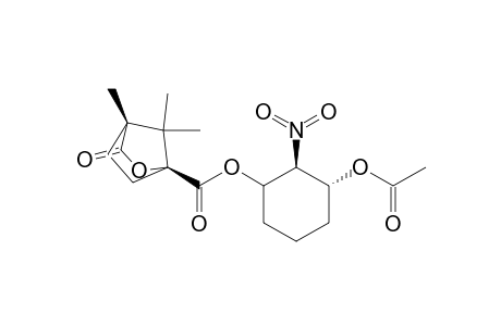 2-Oxabicyclo[2.2.1]heptane-1-carboxylic acid, 4,7,7-trimethyl-3-oxo-, 3-(acetyloxy)-2-nitrocyclohexyl ester, [1R-[1.alpha.(1S*,4R*),2.beta.,3.alpha.]]-