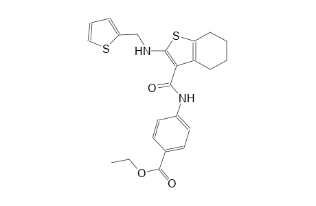 benzoic acid, 4-[[[4,5,6,7-tetrahydro-2-[(2-thienylmethyl)amino]benzo[b]thien-3-yl]carbonyl]amino]-, ethyl ester