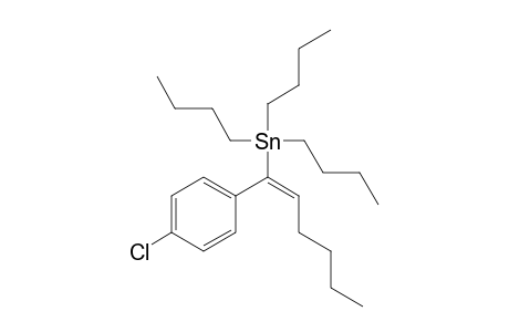 (E)-1-(4-Chlorophenyl)-1-tributylstannyl-1-hexene