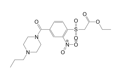 acetic acid, [[2-nitro-4-[(4-propyl-1-piperazinyl)carbonyl]phenyl]sulfonyl]-, ethyl ester
