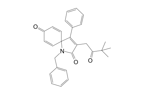 1-Benzyl-3-(3,3-dimethyl-2-oxobutyl)-4-phenyl-1-azaspiro[4.5]deca-3,6,9-triene-2,8-dione