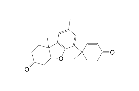 8,11-Dimethyl-13-(4-oxo-1-methyl-2-cyclohexen-1-yl)-2-oxatricyclo[7.4.0.0(3,8)]trideca-9(1),10,12-trien-5-one