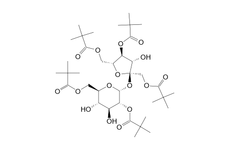 .alpha.-D-Glucopyranoside, 1,4,6-tris-O-(2,2-dimethyl-1-oxopropyl)-.beta.-D-fructofuranosyl, 2,6-bis(2,2-dimethylpropanoate)