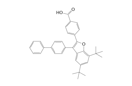 4-[3-(Biphenyl-4-yl)-5,7-di-tert-butylbenzofuran-2-yl]benzoic Acid
