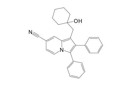 1-[(1'-Hydroxycyclohexyl)methyl]-2,3-diphenyl-7-indolizine-carbonitrile