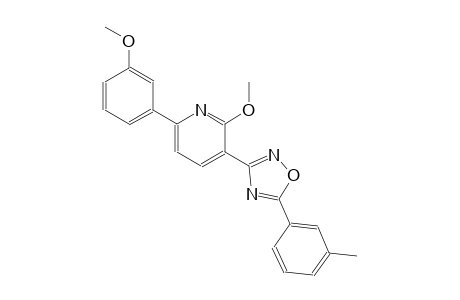 2-methoxy-6-(3-methoxyphenyl)-3-[5-(3-methylphenyl)-1,2,4-oxadiazol-3-yl]pyridine