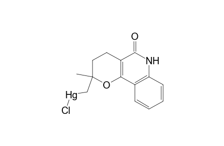 2-Chloromercuriomethyl-2-methyl-3,4-dihydro-2H,5H-pyrano[3,2-c]quinolin-5-one