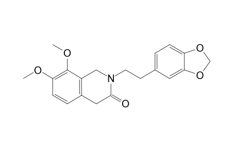 2-(3,4-Methylenedioxyphenethyl)-7,8-dimethoxy-1,2,3,4-tetrahydroisoquinolin-3-one