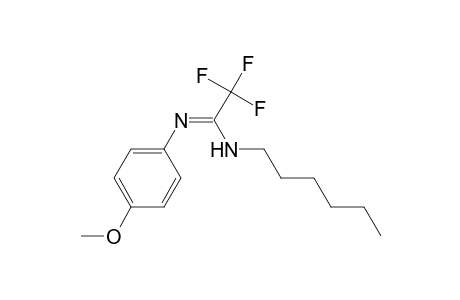 2,2,2-trifluoro-N'-hexyl-N-(4-methoxyphenyl)acetamidine