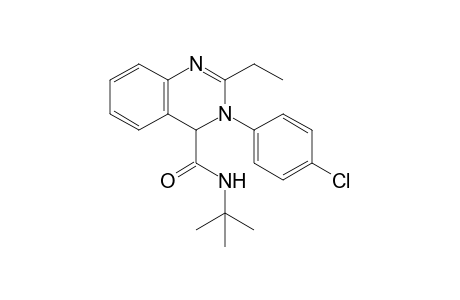 N-tert-Butyl-3-(4-chlorophenyl)-2-ethyl-3,4-dihydro quinazoline-4-carboxamide