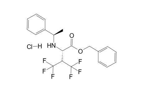 Benzyl (2S)-4,4,4-Trifluoro-2-{[(1R)-1-phenylethyl]amino}-3-(trifluoromethyl)butanoate Hydrochloride