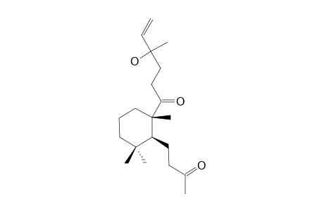 4-hydroxy-1-[(1S,2S)-2-(3-ketobutyl)-1,3,3-trimethyl-cyclohexyl]-4-methyl-hex-5-en-1-one