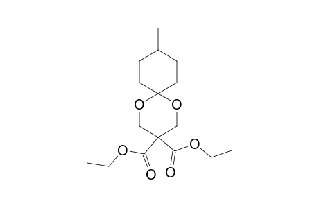 3,3-BIS-(ETHOXYCARBONYL)-9-METHYL-1,5-DIOXASPIRO-[5,5]-UNDECANE