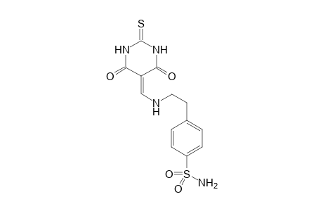 4-(2-{[(4,6-Dioxo-2-thioxotetrahydropyrimidin-5(2H)-ylidene)methyl]amino}ethyl)benzenesulfonamide