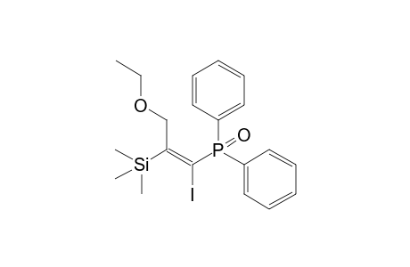 [(Z)-2-(Diphenyl-phosphinoyl)-1-ethoxymethyl-2-iodo-vinyl]-trimethyl-silane