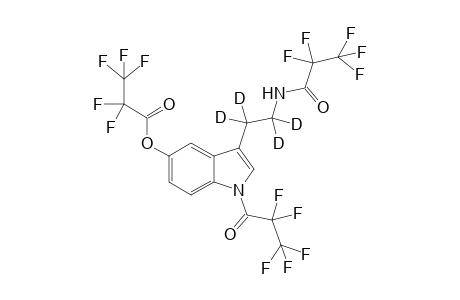 Tetradeuterio-serotonine - tris(pentafluoropropionyl) derivative