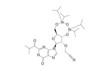 2-N-ISOBUTYRYL-2'-O-CYANOMETHYL-3',5'-O-(TETRAISOPROPYLDISILOXANE-1,3-DIYL)-GUANOSINE