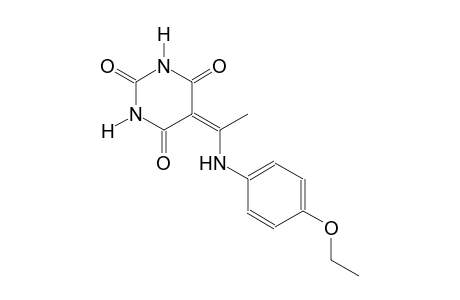 5-[1-(4-ethoxyanilino)ethylidene]-2,4,6(1H,3H,5H)-pyrimidinetrione