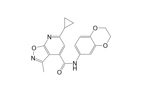 isoxazolo[5,4-b]pyridine-4-carboxamide, 6-cyclopropyl-N-(2,3-dihydro-1,4-benzodioxin-6-yl)-3-methyl-
