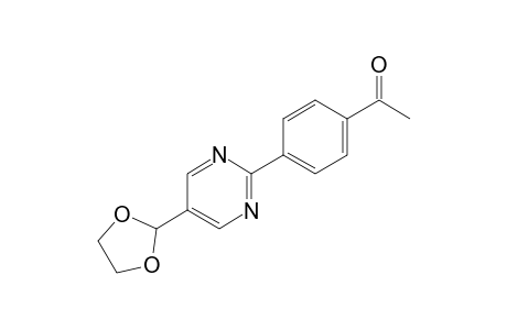 1-(4-(5-(1,3-dioxolan-2-yl)pyrimidin-2-yl)phenyl)ethan-1-one