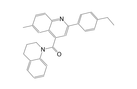 1-{[2-(4-ethylphenyl)-6-methyl-4-quinolinyl]carbonyl}-1,2,3,4-tetrahydroquinoline