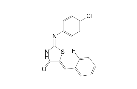 (2Z,5Z)-2-[(4-chlorophenyl)imino]-5-(2-fluorobenzylidene)-1,3-thiazolidin-4-one