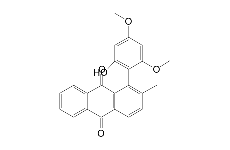 1-(2,4-dimethoxy-6-oxidanyl-phenyl)-2-methyl-anthracene-9,10-dione